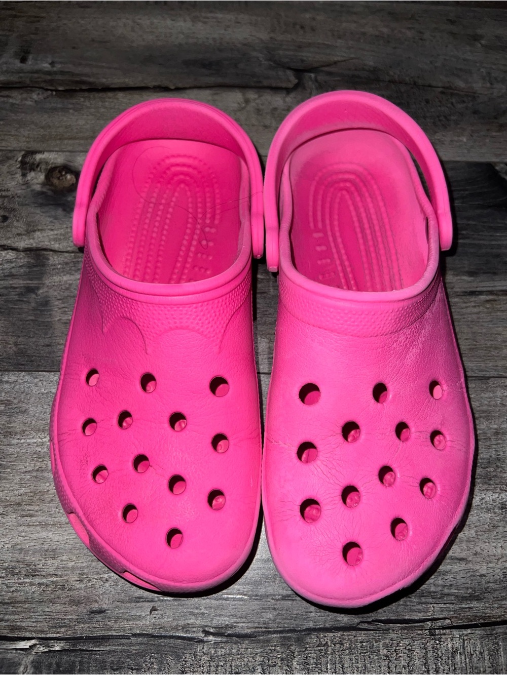 Casual Clog Shoes - Bright Pink